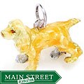 Sterling Silver Enamel Cocker Spaniel Charm