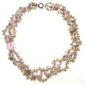 Maddy Emerson FW White Pearl and Amethyst Necklace