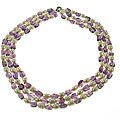 Maddy Emerson Freshwater Pearl and Amethyst Necklace (8-9 mm)