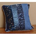 Verona Stripe Blue Throw Pillow