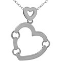 Sterling Silver Sectional Heart Necklace