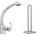 Danze Anu Pull-out Chrome Kitchen Faucet and Paper Towel Holder