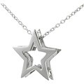 Sterling Silver Cutout Star Necklace