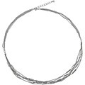 Sterling Silver Multistrand Cyclinder Necklace