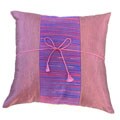 Silky Filigree Bright Purple Cushion Cover