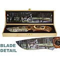 Wild Wolf Folding Knife in Wooden Gift Box