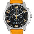Seiko Men's Black Dial Chronograph Watch