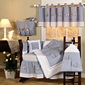 Egyptian Cotton Blue Whale Crib Set