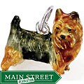 Sterling Silver Enamel Yorkshire Terrier Charm