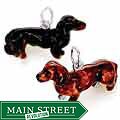 Sterling Silver and Enamel Dachshund Charm