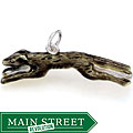 Sterling Silver Enamel Greyhound Charm
