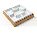 Geometric 6-piece Divided Serveware Set