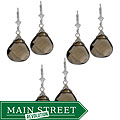 Charming Life Sterling Silver Smokey Quartz Briolette Earrings (Case of 3)