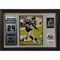 Marion Barber 12x18 Custom Framed Print with Cards