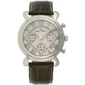 Lucien Piccard Men's Chrono Brown Leather Watch
