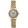 Lucien Piccard Women's Goldtone Diamond Dial Watch