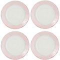 Caldo-Freddo Toscana Pink 4-piece Dinner Plate Set