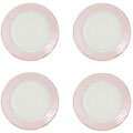 Caldo-Freddo Toscana Pink 4-piece Appetizer Plate Set