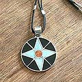 Sterling Silver Onyx Amazonite 'Compass' Necklace (Peru)