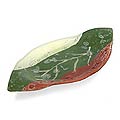 Art Glass 'Autumn Leaf' Accent Piece (Peru)