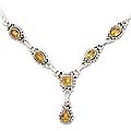 Sterling Silver Citrine 'Sunshine' Necklace (India)