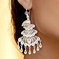 Sterling Silver 'Regal Peacocks' Earrings (Peru)