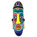 'Rainbow Pirate' Ceramic Mask (Peru)