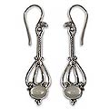 'Pendulum' Moonstone Earrings (Indonesia)