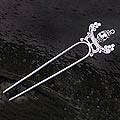 'Grace' Sterling Silver Hairpin (Indonesia)