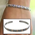 'Hyacinth' Silver and 18k Gold Bracelet (Indonesia)