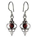 'Crimson Tears' Garnet Earrings (Indonesia)