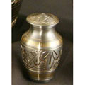 Classic Platinum Brass Keepsake Urn