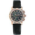 Lucien Piccard Women's Diamond Leather Strap Watch