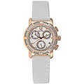 Lucien Piccard Women's Diamond Leather Strap Watch
