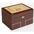 Burl Treasure Chest with Stainless Steel Urn