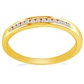 10k Gold Channel-set Diamond Wedding Band (I-J, I2)