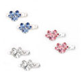 Buddy G's Crystal Paw on Hair Clips (Set of 2)