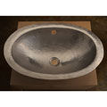 Satin Nickel Hand-hammered Oval Sink