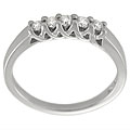 14k White Gold 1/4ct TDW Diamond 5-stone Ring (E-F, I1)