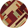 Hand Crafted Contemporary Rug (5'9 Round)