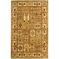 Handmade Classical Wool Panel Rug (4' x 6')
