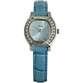 Pulsar Women's Light Blue Leather Strap Watch