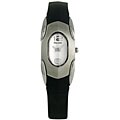 Pulsar Women's White Dial Black Rubber Strap Watch