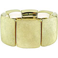Yellow Goldplated Sterling Silver Elastic Bangle