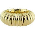 Sterling Silver Yellow Gold Elastic Bangle