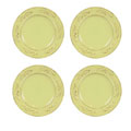 Imperio Collection Green 4-piece Appetizer Plate Set