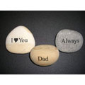 Inspirational 'Dad, I Love You, Always' Stones (Set of 3)