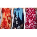 Floral Chiffon Beach Wrap Sarong (Set of 3)