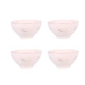 Imperio Collection White 4-Piece Bowl Set