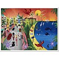 Herbert Hofer 'My Ocean Drive' Signed Unframed Art